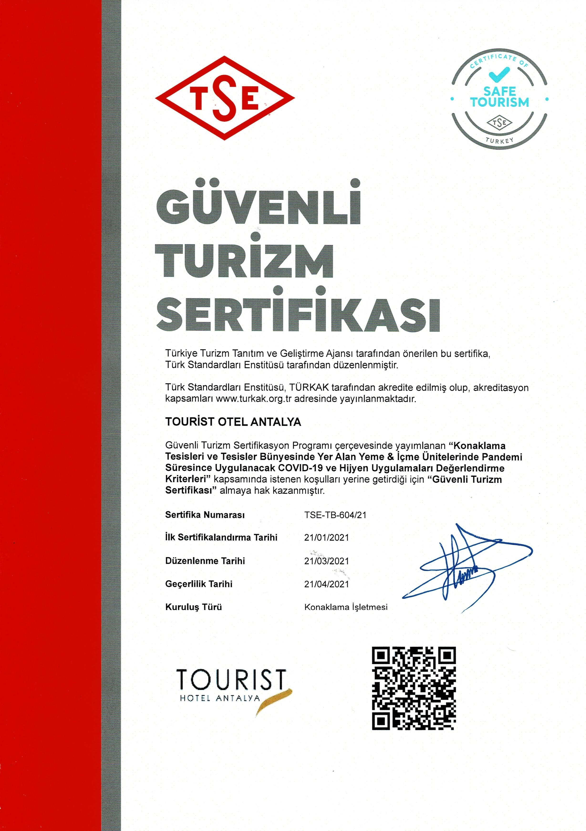 Tourist Hotel Antalya Zewnętrze zdjęcie